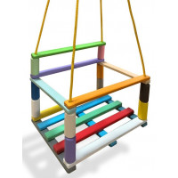 Гойдалка підвісна бук кольорова